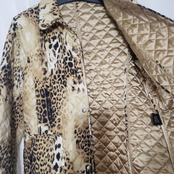 Dana Buchman Animal Leopard Cheetah Print Blazer Size XL - Picture 8 of 8